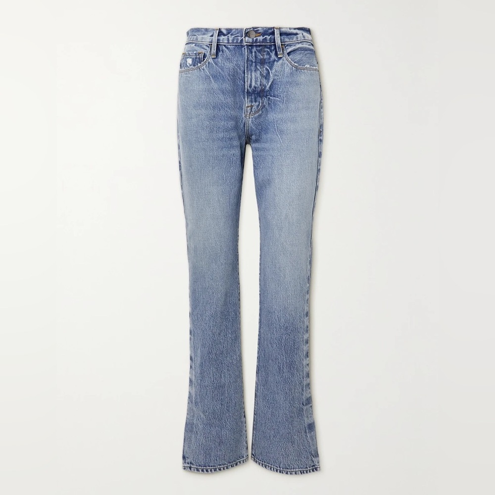 Frame Le Drew high-rise straight-leg jeans